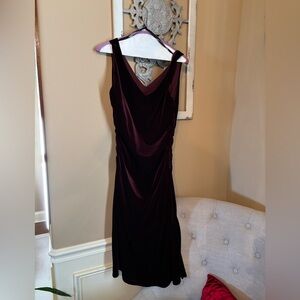 BCBGMaxAzria Deep Burgundy Midi Dress